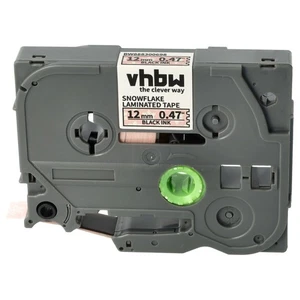 Cassette à ruban compatible avec Brother PT 1010NB - Rose/Flocons de neige - Afbeelding 1 van 9
