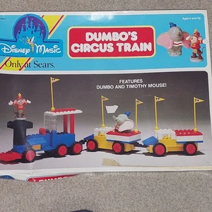 Disney Magic, Dumbos Circus Train Sears 1988 Tandem New Old Stock Baustein - Bild 1 von 5