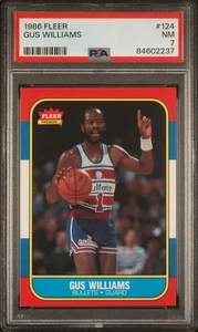 1986 Fleer #124 Gus Williams PSA 7 NM * 237 - Bild 1 von 2