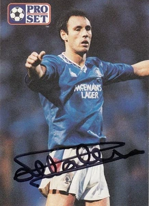 Modern SIGNED PRO SET 1991/92 Trading Card MARK HATELEY RANGERS - Picture 1 of 1