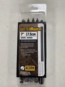 GUTTER MASTER 7" GUTTER SCREWS (10 PACK) W/DRIVER BIT BROWN COLOR 6317465 - Picture 1 of 2
