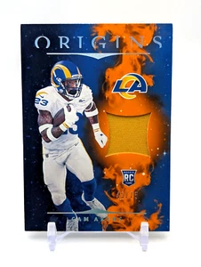 Cam Akers 2020 Panini Origins ROOKIE JERSEY PATCH ARANCIONE #'D /75 RC Rams - Foto 1 di 11