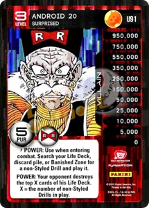 DBZ Dragon Ball Z TCG Panini Evolution U91 Android 20 Surprised Foil - Picture 1 of 1