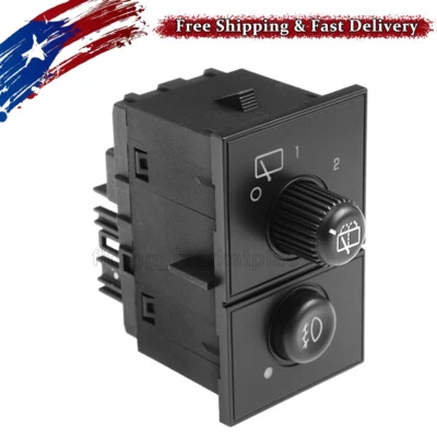 Interruptor limpiaparabrisas trasero luz antiniebla 15061682 para Chevy Suburban 1500 GMC Yukon Escalade Foto 1 de 4