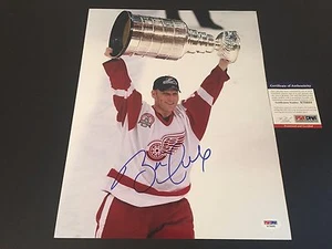 Brett Hull Red Wings HOF Signed Auto 11x14 PHOTO PSA/DNA COA - Picture 1 of 2