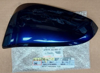 CUBIERTA ESPEJO RETROVISOR EXTERIOR LADO DEL CONDUCTOR TOYOTA 4RUNNER RAV4 AZUL OSCURO 87945-42160-J1 Foto 1 de 2