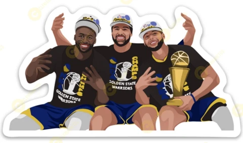 Golden State Warriors 2022 Champions MAGNET - NBA California Curry Thompson Cover