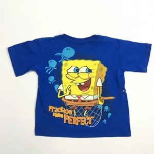 Vintage Y2K Spongebob Squarepants Graphic T-Shirt Kids Youth Size 7 Jelly Fish - Picture 1 of 9