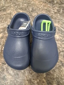 CROCS UNISEX “BISTRO” NAVY WORK CLOG (szM5/W7) #10075-410  - Picture 1 of 10