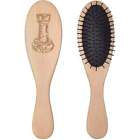 'Floral Chess Piece' Wooden Hairbrush (HA00006282)