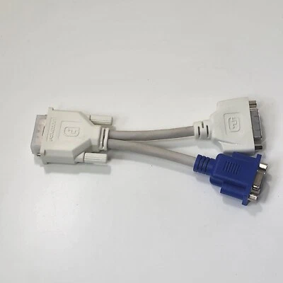Foxconn DVI-I Splitter To DVI-I & VGA Dual Link Monitor Adapter Cable - Image 1 of 4