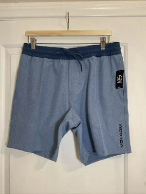 Volcom Mens Board Shorts NWT Size Medium M Choppy Water EW Short Blue - Image 1 of 4