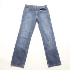 Lee Men's Size 36x36 Blue Classic Fit Straight Leg Cotton Blend Stretch Jeans