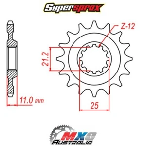 Supersprox Front Sprocket 12T for Husqvarna TE410 1996-2000 >520 - Picture 1 of 1