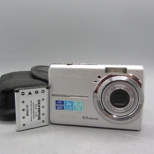 Olympus Digital Camera FE-190 6.0MP Silver Tested - Picture 1 of 9