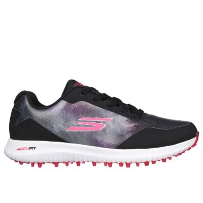 Skechers Arch Fit GO GOLF Max 2 Splash Women's Golf Shoes - Black/Pink