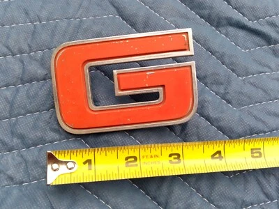 GMC Grille Badge Emblem Letter G #14043921 1980s - Image 1 of 2