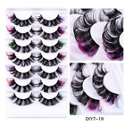 Russian DD Curl Long Curly Lash Extension Segmented Eyelash Mix Colorful 7Pairs