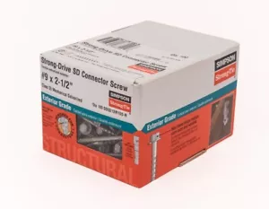 Strong-Drive® SD STECKER Schraube #9 x 2-1/2 Zoll 1/4-Sechskantantrieb, Mech. Verzinkt 100 - Bild 1 von 3