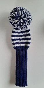 CUSTOM 5 wood Hand Knit Golf Club cover 12-inch Any Color-SPECIFY-POM - Picture 1 of 2