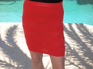 Astr  Red Mini Skirt [size SM] - Picture 1 of 6