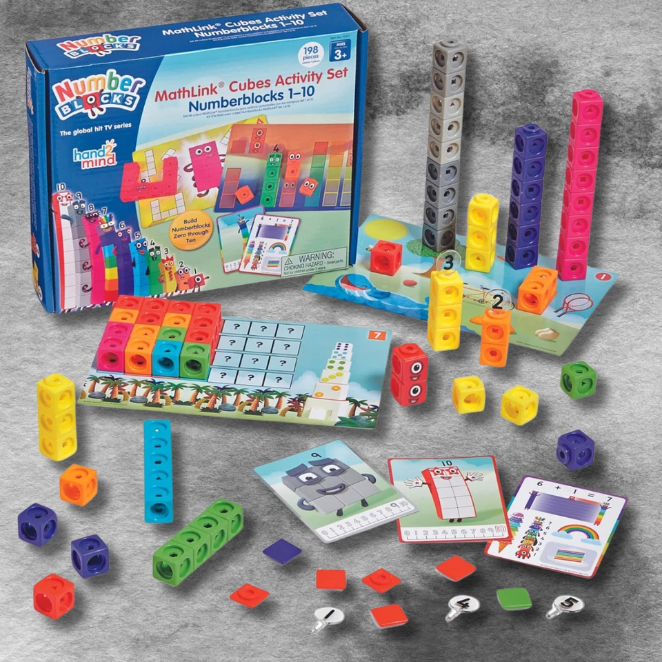 Mathlink Cubes Number blocks1-10 Activity Set, 30 Preschool Learning Activities, - Image 1 of 4