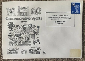 Table Tennis Championships 1973 Commemorative Sports First Day Cover - Picture 1 of 1