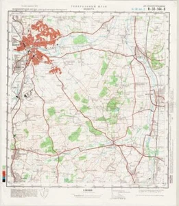 Russian Soviet Military Topographic Map - BEDFORD (UK) 1:50 000, REPRINT, 1981 - Bild 1 von 7