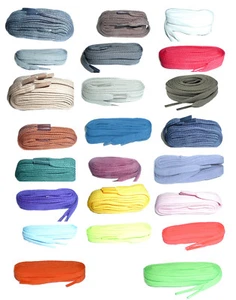 Strong Long Lasting Flat Shoe Laces Boot Laces Shoelaces 60cm long UK Made - Picture 1 of 31