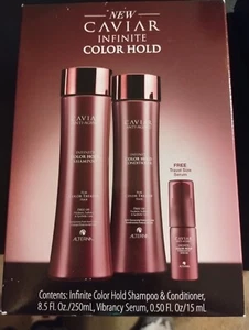 NEW Alterna CAVIAR Infinite color Hold Shampoo & Conditioner with FREE Serum! - Picture 1 of 3