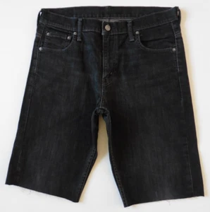 Pantalones cortos de mezclilla Levis negros 7 para hombre W30 Levi Strauss 569 - Imagen 1 de 8