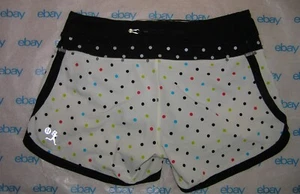 NUOVI PANTALONCINI LULULEMON GROOVY RUN 2012 SEAWHEEZE WHEEZY DOT MULTI/NERO TAGLIA - Foto 1 di 2