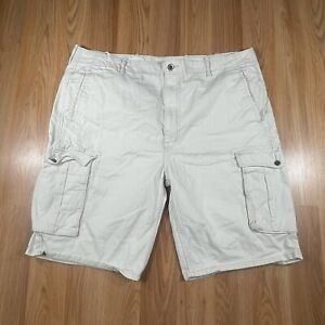 Levi Strauss & Co Beige Cargo Khaki Utility Flat Front Pockets Shorts Mens 44