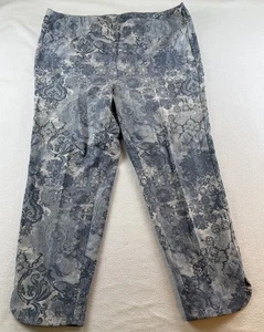 Weiche Umrandung Damen Gr. 2X Stretch Hose Schlitz Saum in schieferblau Design - Bild 1 von 12