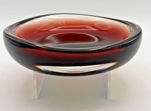 Rare Sven Palmqvist Orrefors 3092/3 Selena Handblown Glass 6" Flat Bowl Signed - Picture 1 of 14