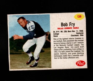 8734* 1962 Post # 138 Bob Fry Ex-Mt - Bild 1 von 2