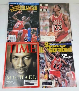 Lot Of 4 Vintage Michael Jordan Magazines Covers 1990s ~SPORTS ILLUSTRATED, TIME - Picture 1 of 15