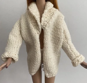 Cream Colored Cardigan For Tyler TONNER & Similar 16” Dolls - Picture 1 of 11