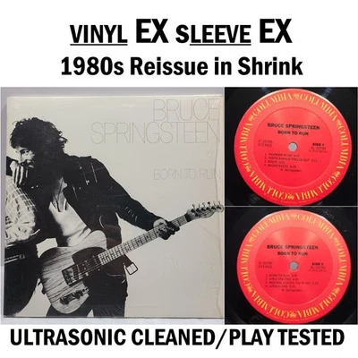 Bruce Springsteen Born to Run LP Columbia 1975 EX Vinyl 80s Reissue Shrink #o15 - Image 1 of 4