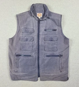Vintage Banana Republic Vest Mens XL Safari Multi Pocket Stowaway Hood 80s - Picture 1 of 11