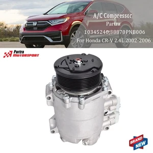 38810PNB006 38870PNB006 AC A/C Compressor Fit For Honda CR-V 2.4L 2002-2006 - Picture 1 of 12