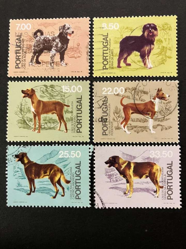 Portugal 1981 - Portuguese Dogs stamps set used - image 1 of 1
