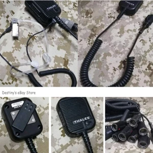 1PC C148 PRC152 Thales Ręczny głośnik Mikrofon Harris Radio PTT Fabrycznie nowy - Zdjęcie 1 z 7
