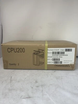 CPU200W Humanscale CPU Mount  Two (2) in Box NEW (Silver/White) - Image 1 of 3