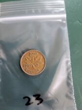 Canada 1953  1 Cent Copper One Canadian Penny Coin 