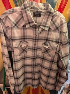 kimes Ranch Net XXL Women's Plaid Top - Picture 1 of 5