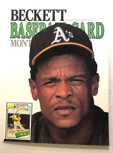 Beckett Baseball Card Monthly Dec1989 #57 Rickey Henderson Matt Williams Mint - Picture 1 of 2