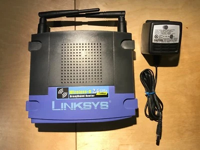Linksys WRT54G v5 54Mbps 4-Port 10-100 Wireless G Broadband Internet Router - Image 1 of 4