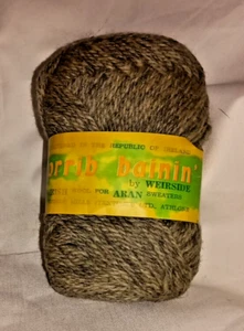 Corrib Bainin' VTG Pure Wool Yarn Irish wool for ARAN Sweaters sold by skein - Picture 1 of 4