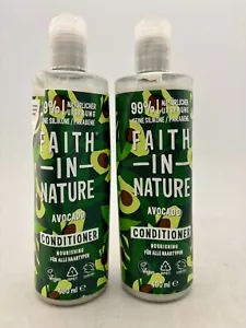 x2 Faith In Nature Avocado Hair Conditioners 400ml - Picture 1 of 2